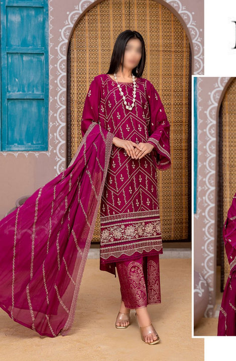 Signature Fancy Lawn Embroidered Collection Vol 02 2024 Design 02