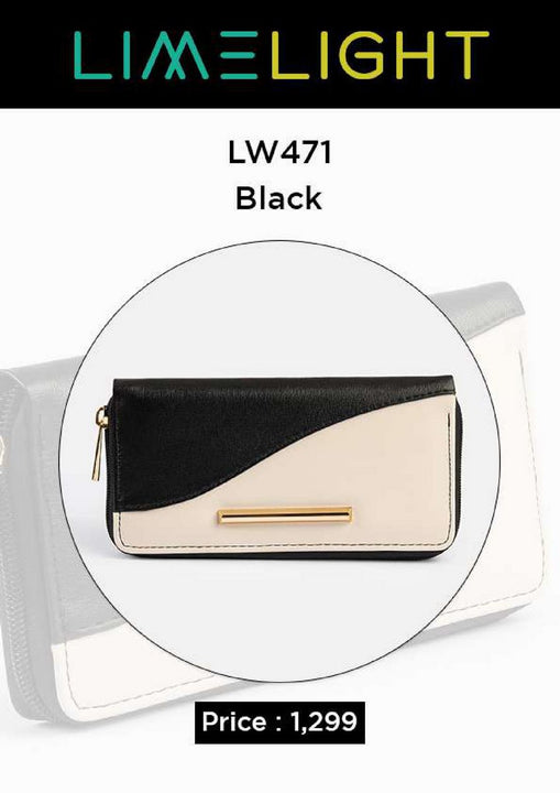 Lime Light Exclusive Wallet Collection LW 471 Black
