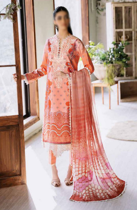 Roheenaz Flora Unstitched Printed Lawn Collection RNP-04B SERENADE