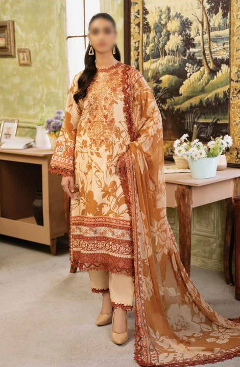 Roheenaz Flora Unstitched Printed Lawn Collection RNP-05A HARMONIA
