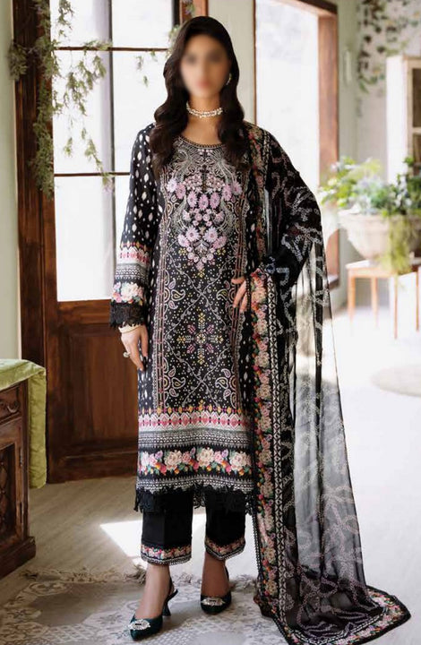 Roheenaz Flora Unstitched Printed Lawn Collection RNP-06A VERIDIAN
