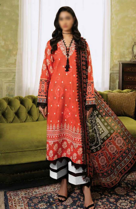 Roheenaz Flora Unstitched Printed Lawn Collection RNP-08A SOLSTICE