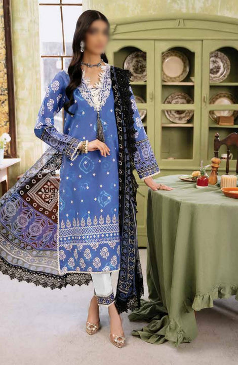 Roheenaz Flora Unstitched Printed Lawn Collection RNP-08B EMBER