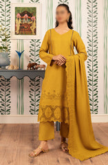 ELARA – Unstitched 3PC Linen Collection 2024 D-01 GOLDEN SUNSHINE