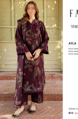 Farasha The Winter Whispers Unstitched Khaddar 2024 D-02 AYLA