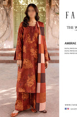 Farasha The Winter Whispers Unstitched Khaddar 2024 D-05 AMBRAE