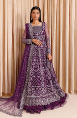 Farasha Lumiere Unstitched Festive Formals 2024  D-08 Plum Passion