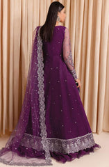 Farasha Lumiere Unstitched Festive Formals 2024  D-08 Plum Passion