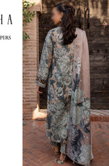 Farasha The Winter Whispers Unstitched Khaddar 2024 D-08 KELY