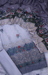 Aabroo Luxury Lawn Embroidered Collection D-01