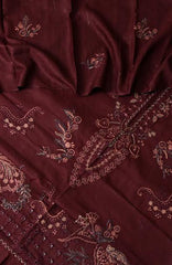 Embroidered Wool Collection with Emb Jacquard Wool shawl by Marjjan D-488 C