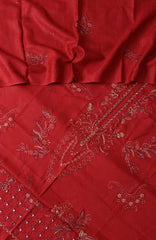 Embroidered Wool Collection with Emb Jacquard Wool shawl by Marjjan D-488 B