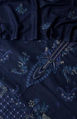 Embroidered Wool Collection with Emb Jacquard Wool shawl by Marjjan D-488 A