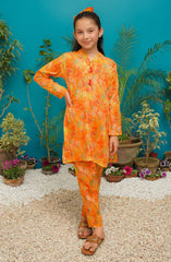 Modest Pret Spring Summer Girls Collection 2025 D- 9105 Orange