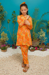 Modest Pret Spring Summer Girls Collection 2025 D- 9105 Orange