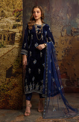 Merakish Luxury Velvet Collection 2024 D-01 Admiral Blue