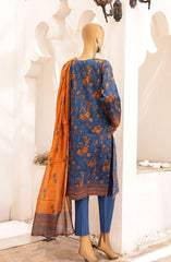 HZ Asasa Digital Printed and Embroidered Lawn Collection 2024 AEL 18