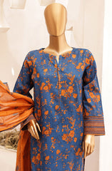 HZ Asasa Digital Printed and Embroidered Lawn Collection 2024 AEL 18