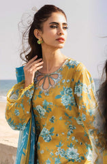 Afreen Embroidered Laser Cut Lawn Collection 2025 By Riaz Arts D-173