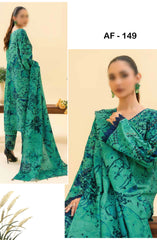 Afreen Embroidered Chikankari Khaddar Collection With Wool Shawl D-149