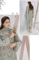 Aafreen Chikankari Printed Lawn Collection 2024 AF 53