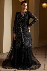 Ashnai by Lavish Premium Unstitched Festive Collection 2025 D-01 Charcoal Luxe