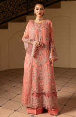 Ashnai by Lavish Premium Unstitched Festive Collection 2025 D-06 Peach Mirage