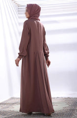 Black Camels The Abaya Edit 2024 Aafreen Front Open Abaya