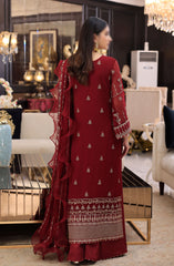 Merakish Unstitched Luxury Formal Collection Vol 12 2024 Aesthetic Maroon