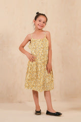 Frocks By Baby Nest Allover Floral Print Frock – Yellow