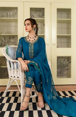 Roop Rang Stitched Collection By AL Harir Apparel D-02 Anmol Peacock