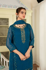 Roop Rang Stitched Collection By AL Harir Apparel D-02 Anmol Peacock