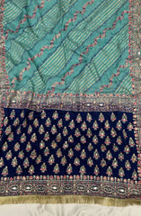 Adaa By Mahnoor Unstitched Festive Collection D-01 Aqua