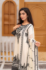 Roop Rang Stitched Collection By AL Harir Apparel D-06 Ayeza  Off white