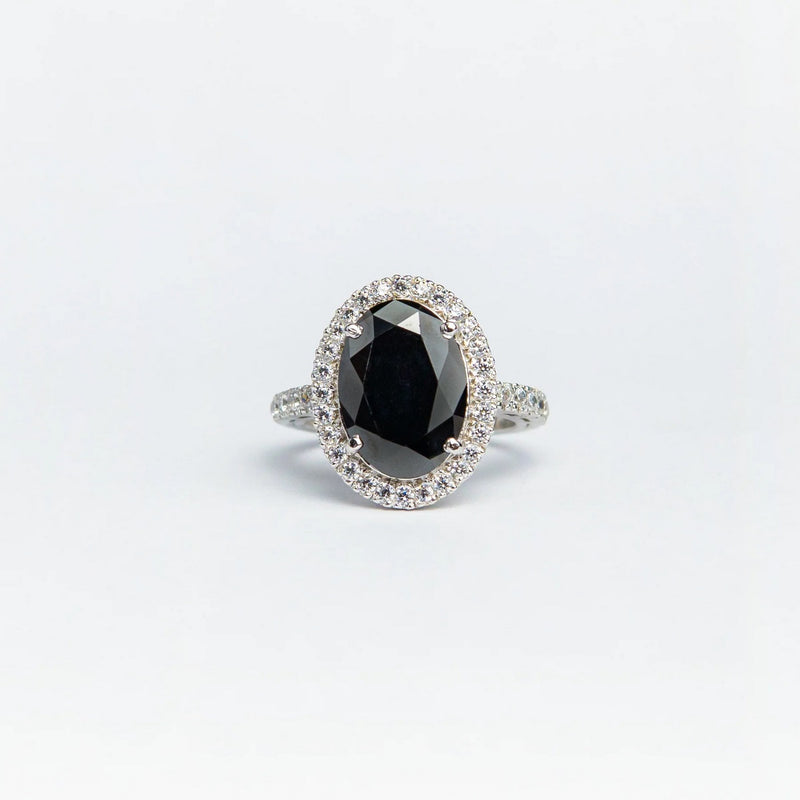 YKL Jewellers Ring Collection BLACK OVAL RING
