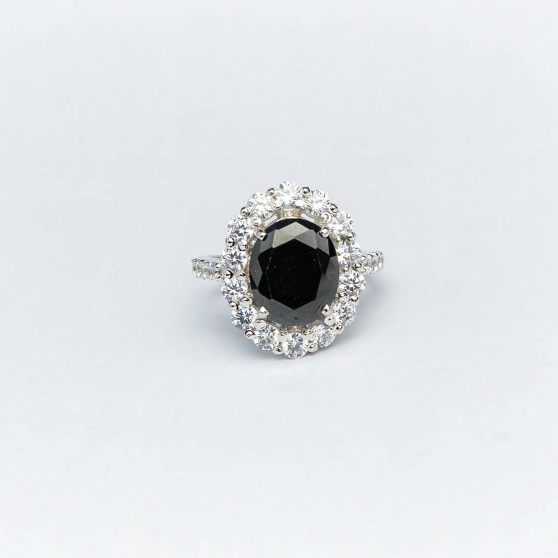 YKL Jewellers Ring Collection BLACK OVATE RING