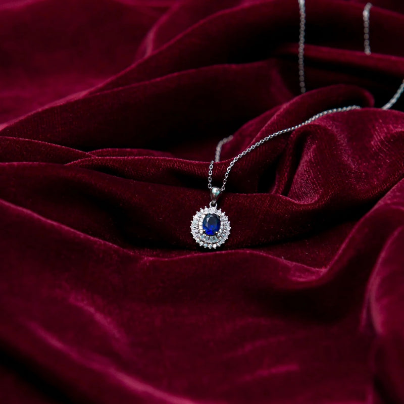YKL Jewellers Pendant Collection BLUE SAPPHIRE PENDANT