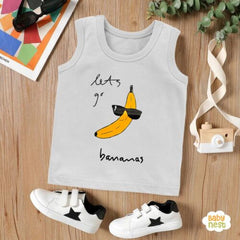 Sandos By Baby Nest BNBBS-167 – Let’s Go Banana’s – Sandos For Kids – Light Grey ( Color & Shade May very )