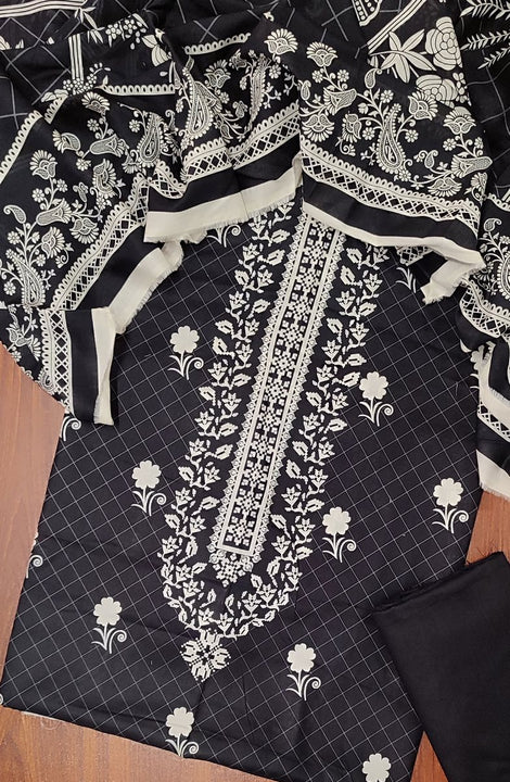 Black And White 3 Piece Printed Lawn Collection 2024 BNW 13