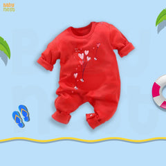 Jumpsuit By Baby Nest Baby Jumpsuit – Hearts – Red