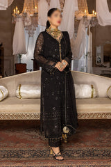 Merakish Unstitched Luxury Formal Collection 2023 Black Orchid