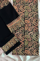 Adaa By Mahnoor Printed Cotton Lawn Suits Unstitched 2 Piece D-01 Black