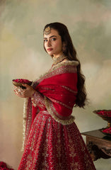 Saad Shaikh Elena Wedding Unstitched Formals Collection D-03 Cerise