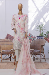 HZ Printkari RTW Printed Embroidered 3 PC Collection D-805 BEIGE MULTI