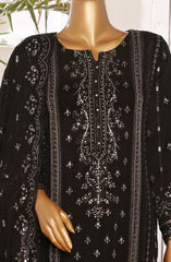 SADABAHAR Afsanay Luxury Chiffon Collection Vol 6 D-07 Black