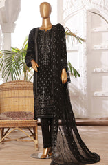 SADABAHAR Afsanay Luxury Chiffon Collection Vol 6 D-07 Black