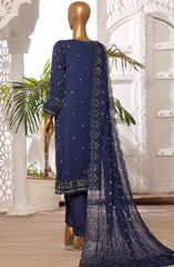 SADABAHAR Afsanay Luxury Chiffon Collection Vol 6 D-07 Blue