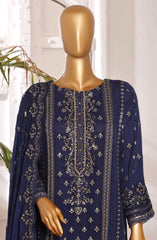 SADABAHAR Afsanay Luxury Chiffon Collection Vol 6 D-07 Blue