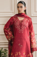 RangRasiya Lifestyle Embroidered Edit D-04 Crimson