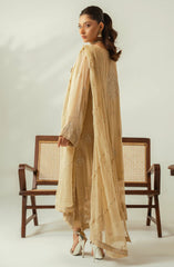 Diva by Zouj Unstitched Luxury Festive Collection 2025 D-01 Champagne Gold